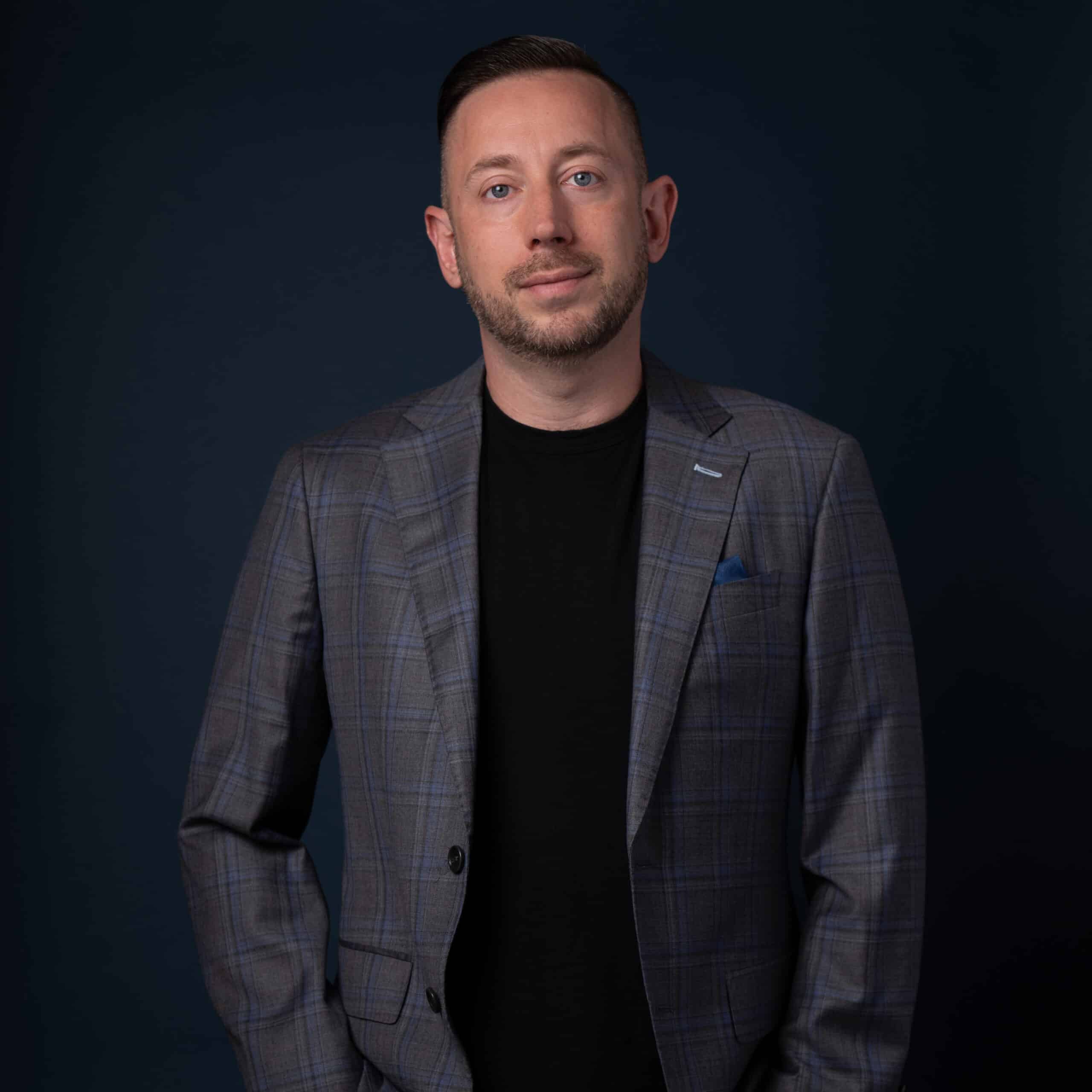Dr. Jordan Barber, silver blazer