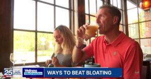 Wellness Wednesday segment on bloating and gut health featuring Dr. Jordan Barber, syndicated to MSN