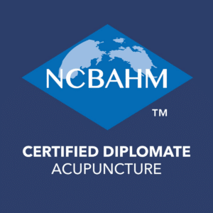 NCBAHM Diplomate of Acupuncture badge